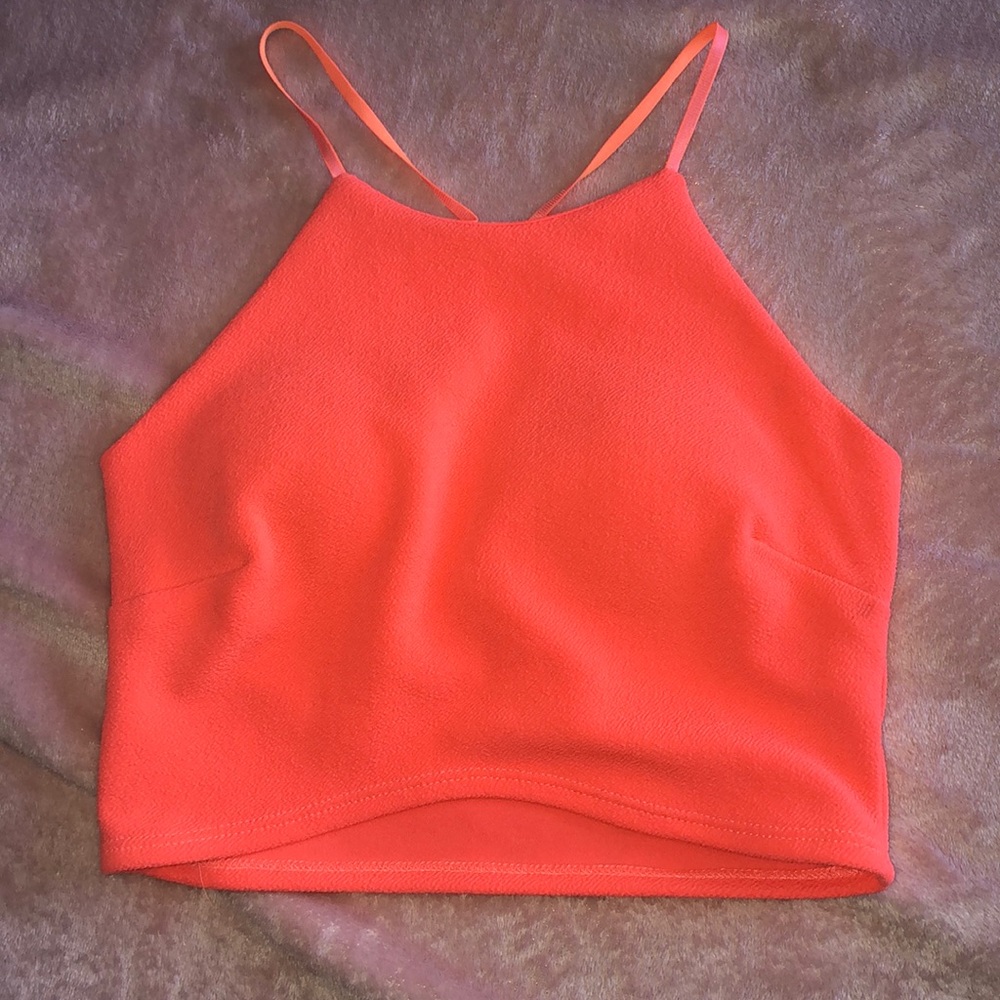Orange crop top ✨